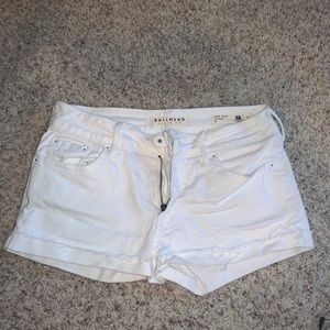 pacsun white jean shorts